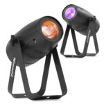 2x BeamZ PS60W 4-in-1 LED Pin Spot Lights with DMX – 60W