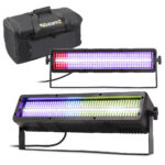 2x BeamZ BS340 Strobe Lights with Soft Case – LED Wash & Stage Blinder