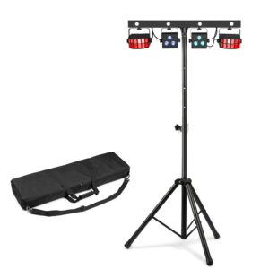 BeamZ SHOWBAR FREE2 Party Bar Lighting Kit with Stand & Smoke Machine
