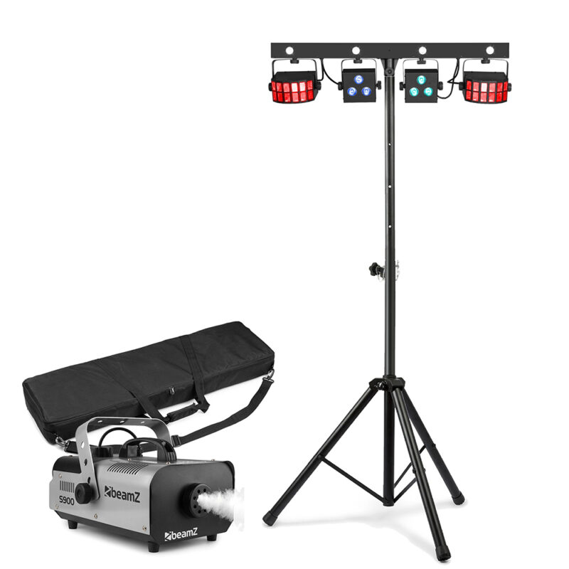 BeamZ SHOWBAR FREE2 Party Bar Lighting Kit with Stand & Smoke Machine BeamZ SHOWBAR FREE2 Party Bar Lighting Kit with Stand & Smoke Machine