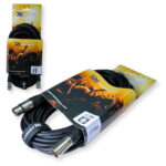 2x PD Connex CX102-12 5-Pin XLR DMX Lighting Cable – Male/Female 12m