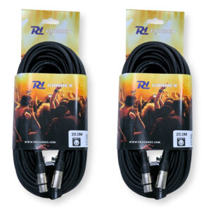 2x PD Connex CX104-1 Outdoor IP65 3-Pin DMX Lighting Cable – 1.5m