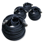 4x PD Connex CX100-25 3-Pin XLR DMX Lighting Cable – Male/Female 25m