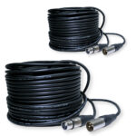 2x PD Connex CX100-30 3-Pin XLR DMX Lighting Cable – Male/Female 30m