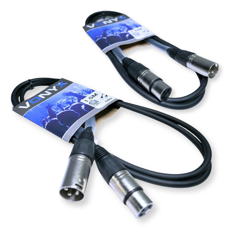 2x PD Connex CX350-1 AES Digital Audio & DMX XLR Cable  – 110-Ohm 1.5m