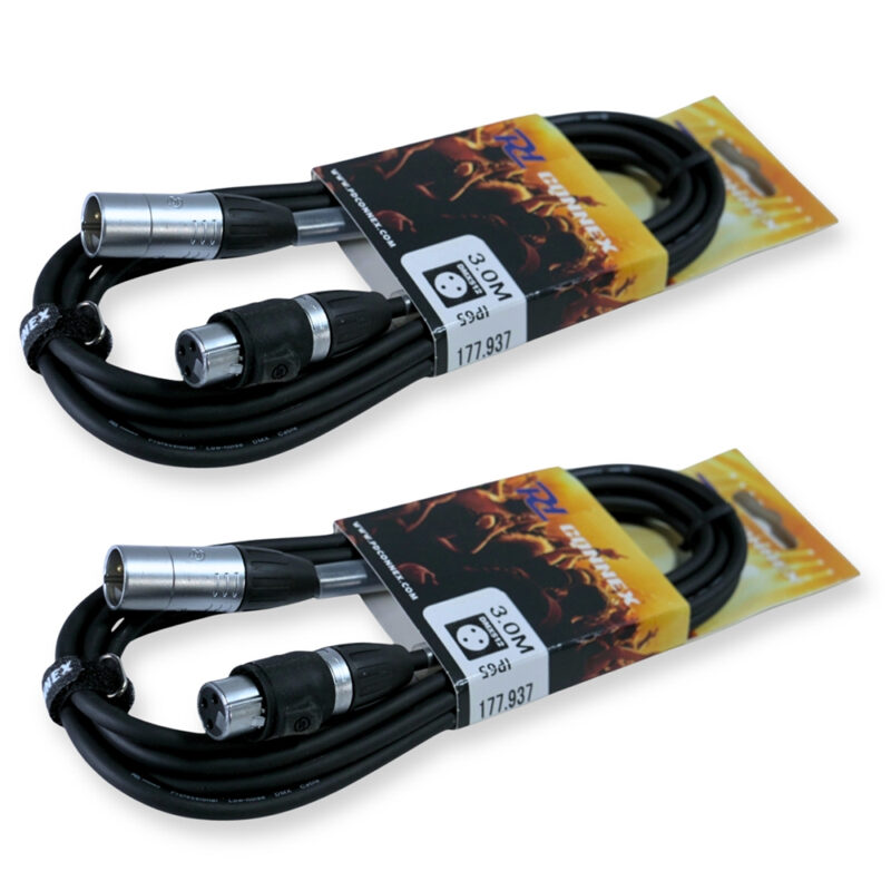 2x PD Connex CX104-3 Outdooor IP65 3-Pin DMX Lighting Cable – 3m 2x PD Connex CX104-3 Outdooor IP65 3-Pin DMX Lighting Cable – 3m