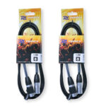 2x PD Connex CX109-1 Outdoor IP65 5-Pin DMX Lighting Cable – 1.5m