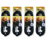 4x PD Connex CX109-6 Outdooor IP65 5-Pin DMX Lighting Cable – 6m