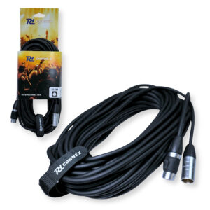 4x PD Connex CX109-20 Outdooor IP65 5-Pin DMX Lighting Cable – 20m