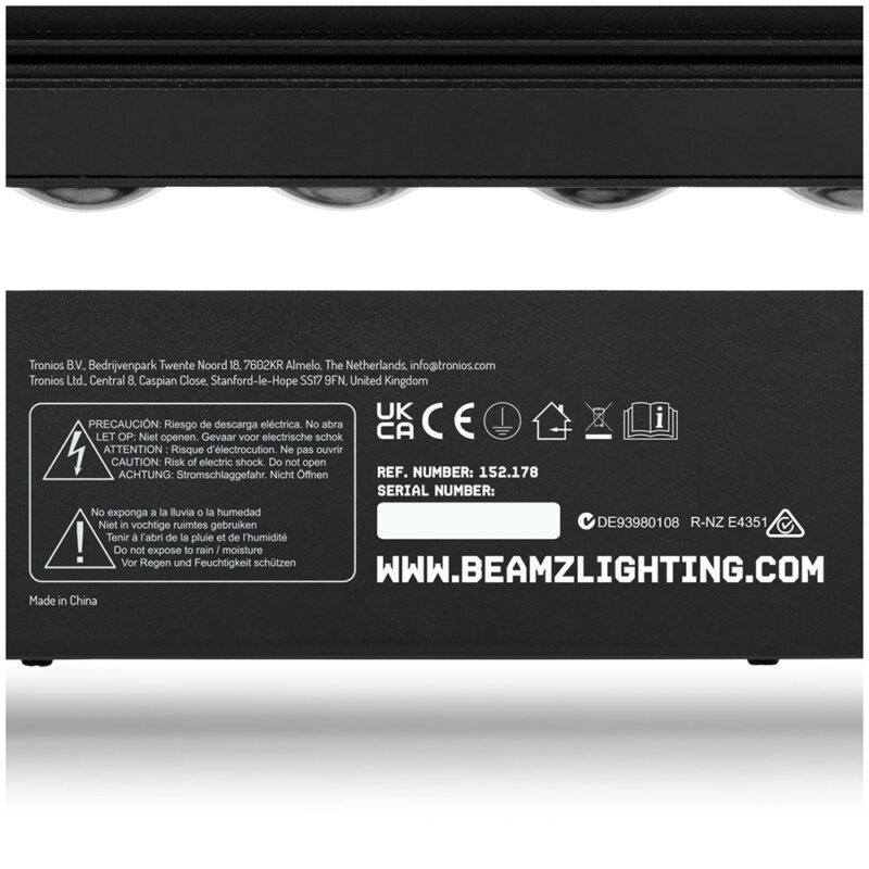 2x BeamZ DuoFlip Dual Sided Moving Light Bars – Strobe Blinder & Wash