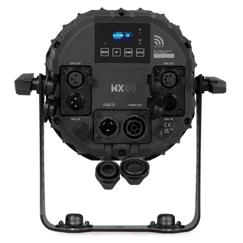 BeamZ Pro WX94 Outdoor PAR Light with Wireless DMX – 9x20W RGBAW-UV