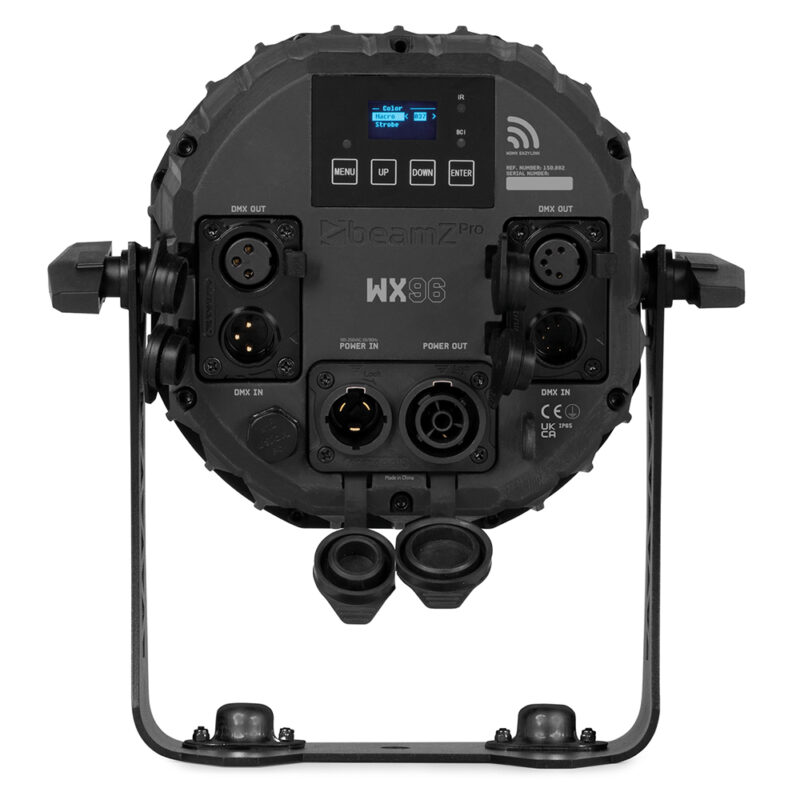 BeamZ Pro WX96 Outdoor PAR Light with Wireless DMX – 9x20W RGBALC