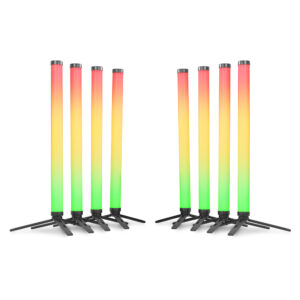 BeamZ Pro Hera S 0.5m LED Tube Light Set of 8 with Case